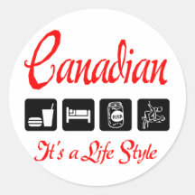 Naughty Canadian Stickers