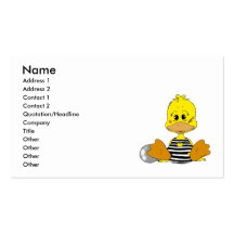 Naughty duck business card