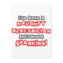 Naughty Electrician...Need a Spanking Post Cards