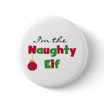 Naughty Elf buttons