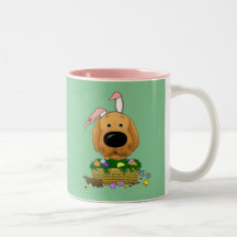 Naughty Golden Happy Easter Mugs