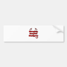 Naughty Graphic Designer Bumper Sticker
