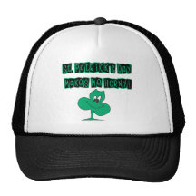 Naughty Green Shamrock Mesh Hat