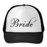 Naughty Grunge Script - Bride Black Trucker Hats
