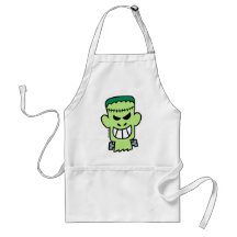 Naughty Halloween Frankenstein Aprons