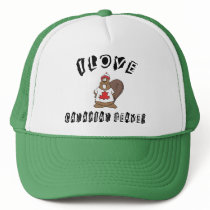 Naughty I Love Canadian Beaver Hat