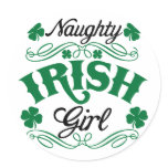 Naughty Irish Girl stickers