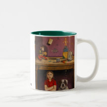 Naughty Kid, Leah Saulnier "Painting Maniac" Al... Coffee Mug