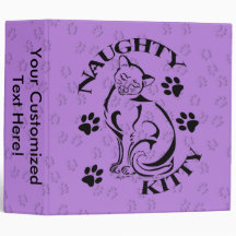 Naughty Kitty 2" Binder