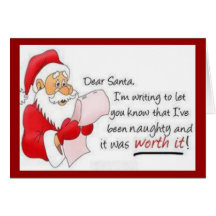 Naughty List Christmas Card