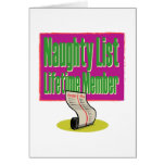 Naughty List Lifetime Member Card
