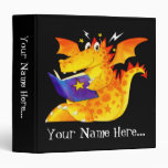 Naughty Little Dragon 3 Ring Binders