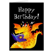 Naughty Little Dragon Greeting Cards