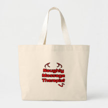 Naughty Massage Therapist Canvas Bag