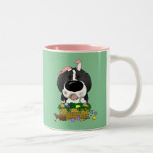 Naughty Newfie (Landseer) Happy Easter Mug