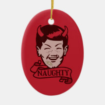Naughty & Nice Elves Zazzleornamentcontest2010 orn