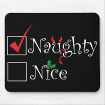 Naughty Nice Mouse Pad