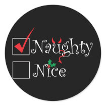 Naughty Nice Sticker