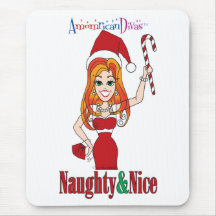 Naughty & Nice Vertical Mousepad