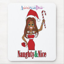 Naughty & Nice Vertical Mousepad Ethnic