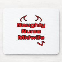 Naughty Nurse Midwife Mousepad