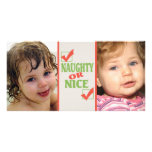 Naughty or Nice Christmas List Photo Card Template