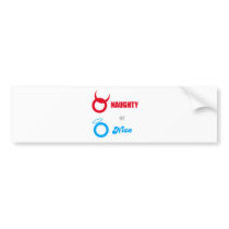 Naughty Or Nice - Emo Alternative Grunge Rock Punk Bumper Stickers
