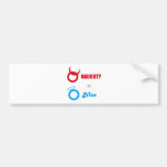 Naughty Or Nice - Emo Alternative Grunge Rock Punk Bumper Stickers