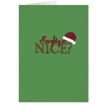 Naughty or Nice? Greeting Card