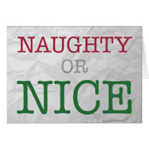 Naughty or Nice Holiday Card