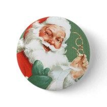 Naughty or Nice List-Santa Claus Christmas Button