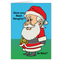 Naughty or Nice Mason Greeting Card