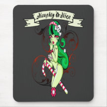 Naughty Or Nice - Mousepad