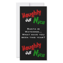 Naughty Or Nice? Photo Card