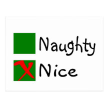 Naughty Or Nice Post Cards