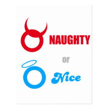 Naughty or Nice? Postcards