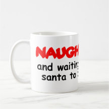 naughty santa mug