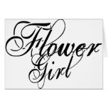 Naughy Grunge Script - Flower Girl Black Card
