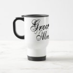 Naughy Grunge Script - Groom's Mom Black Coffee Mugs
