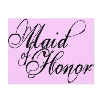 Naughy Grunge Script - Maid Of Honour Black