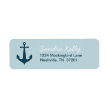 Nautical Anchor Labels