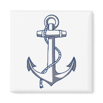Nautical Anchor Fridge Magnet