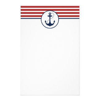 Nautical Stationery Templates, Nautical Custom Stationery Templates