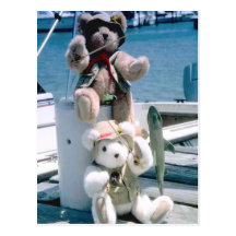 Nautical bears post card