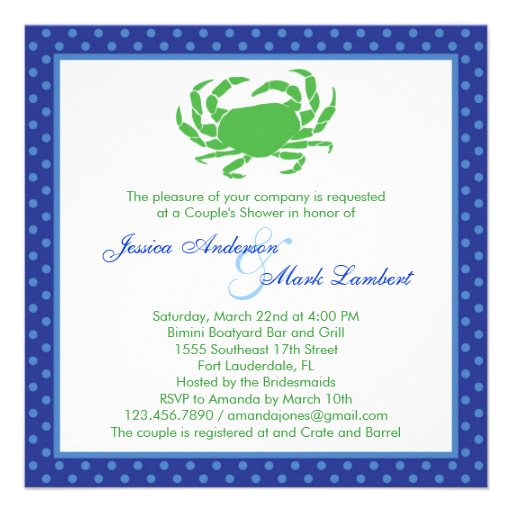 Nautical Bridal Shower Invitation