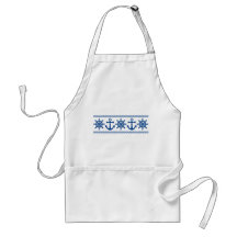 Nautical custom apron - choose style & colour