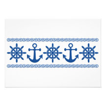 Nautical custom invitation