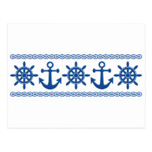 Nautical custom postcard