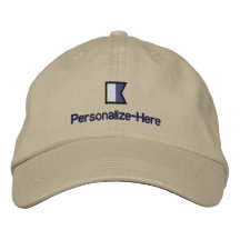 Nautical Flag "A" Personalized Boater's Hat Baseball Cap