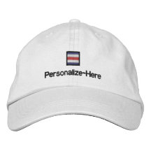 Nautical Flag "C" Personalized Boater's Hat Embroidered Hat